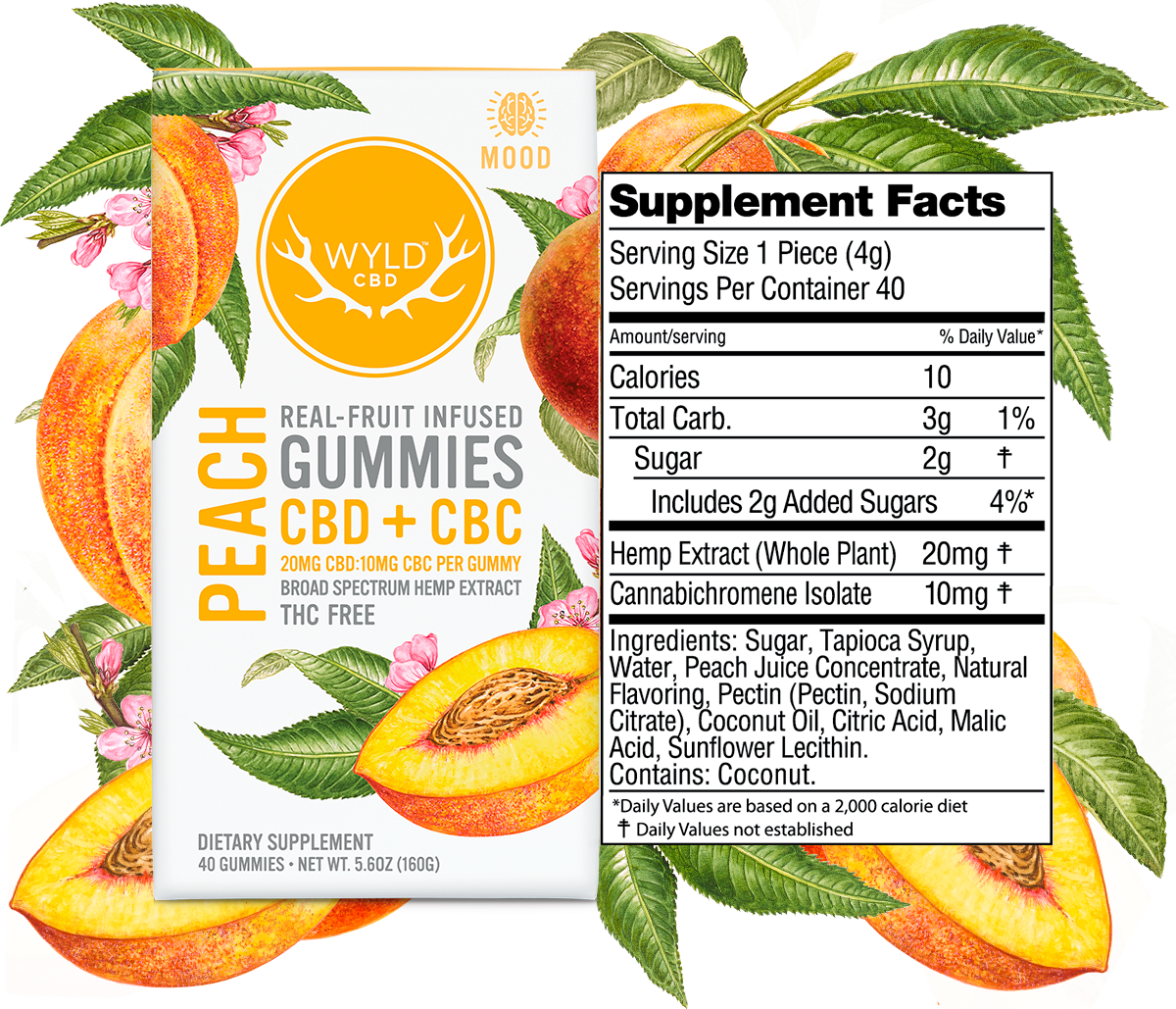 Buy WYLD CBD Peach Gummies