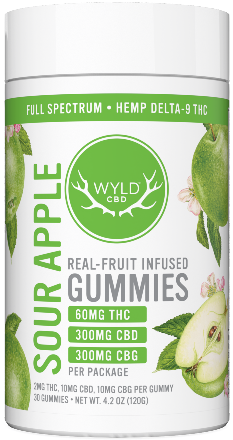 Sour Apple Gummies – WYLD CBD