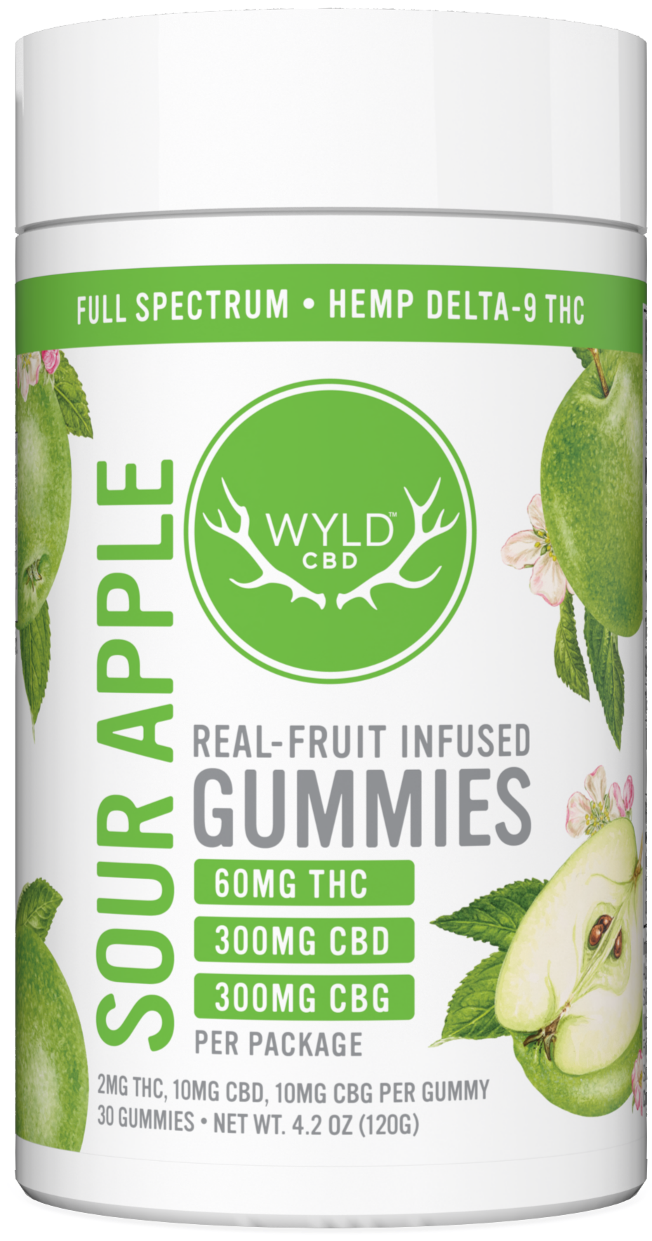 Sour Apple Gummies 30pcs