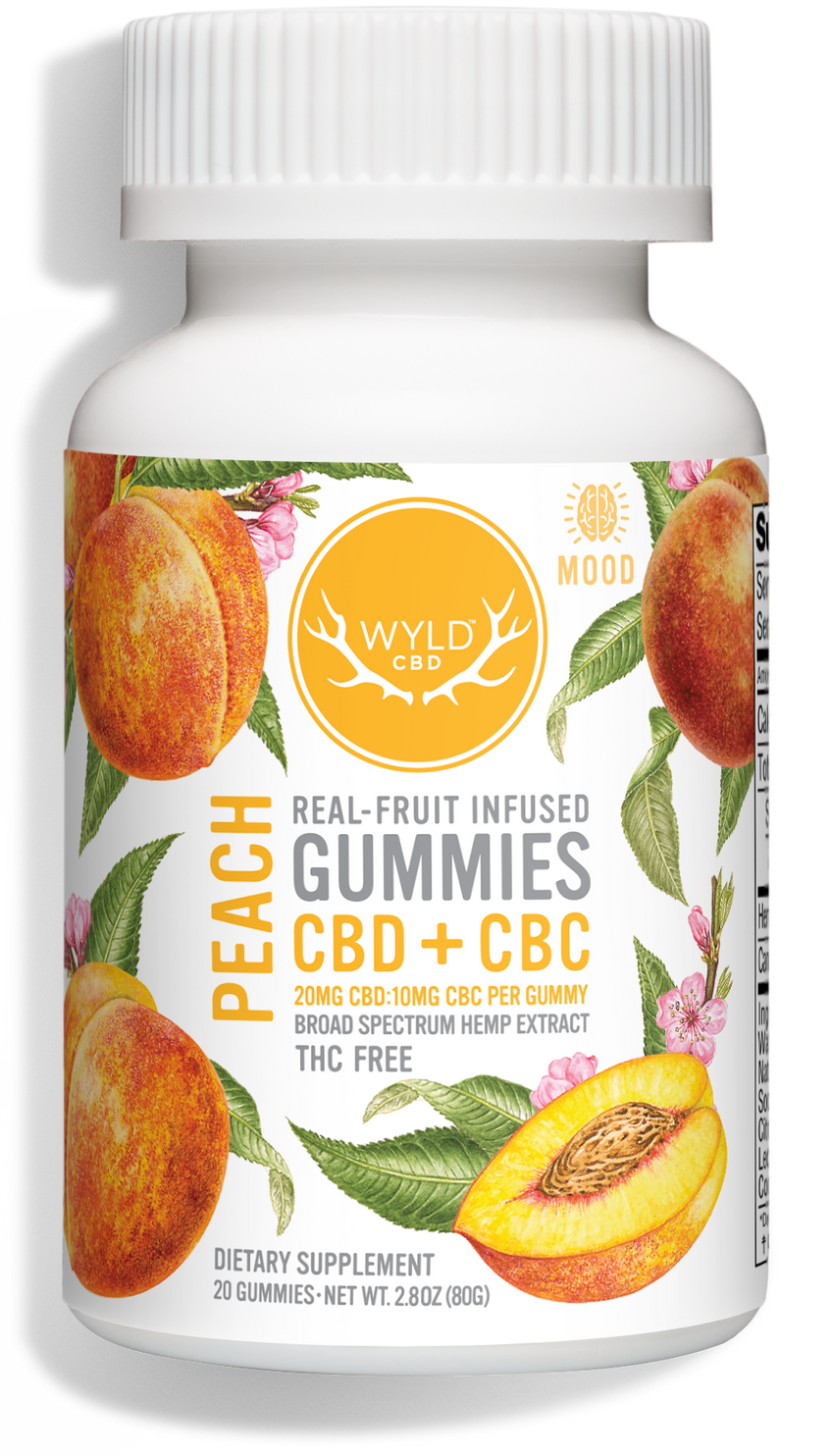 Peach Gummies WYLD CBD
