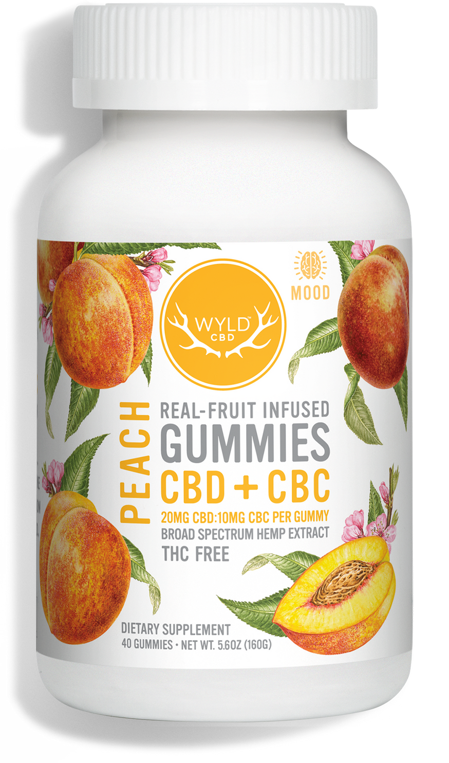 Peach Gummies WYLD CBD